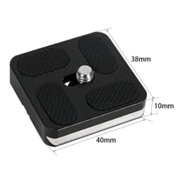 BEXIN Universal Aluminum Alloy Quick Release Plate Tripod Mount Adapter with 1/4 Screw for Benro Arca Swiss Ball Head and Camera