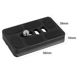 BEXIN Universal Aluminum Alloy Quick Release Plate Tripod Mount Adapter with 1/4 Screw for Benro Arca Swiss Ball Head and Camera