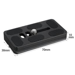BEXIN Universal Aluminum Alloy Quick Release Plate Tripod Mount Adapter with 1/4 Screw for Benro Arca Swiss Ball Head and Camera
