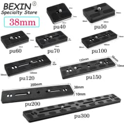 BEXIN Universal Aluminum Alloy Quick Release Plate Tripod Mount Adapter with 1/4 Screw for Benro Arca Swiss Ball Head and Camera