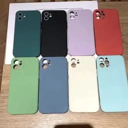 Black Liquid Silicone Phone Case for IPhone 13 12 11 14 15 Pro XS Max XR X 8 7 6S 6 Plus SE 2020 Soft Back Cover