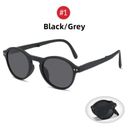 VIVIBEE Women Square Folding Sunglasses 2026 Trending Product Black UV400 Spring Hinge Eyewear Men Retro Mirror Red Sun Glasses