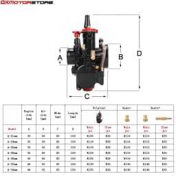 Universal PWK Carburetor 21 24 26 28 30 32 34 2T 4T 70cc to 350cc Motorcycle With Power Jet For Yamaha For Mikuni Koso ATV