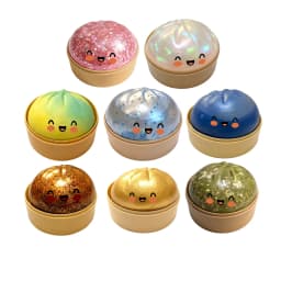 1PCS Glitter Dumpling Pressure Ball Slow Rebound Soft Pinch Decompression Office Home Decorat Children Adults Birthday Gifts