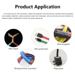 2m Heat Shrink Tube 12 Colors Diameter 7 8 9 10 12 15 20 25 30 35 40 50 mm 2:1 Shrinkage Ratio Polyolefin Insulated Cable Sleeve