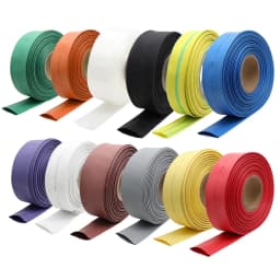 2m Heat Shrink Tube 12 Colors Diameter 7 8 9 10 12 15 20 25 30 35 40 50 mm 2:1 Shrinkage Ratio Polyolefin Insulated Cable Sleeve