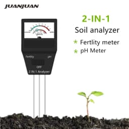 2 in 1 / 4 in 1 Soil Moisture PH Meter Acidity Humidity Tester Metal Sensor Probe 3~8 PH Hygrometer for Planting Garden Garden T