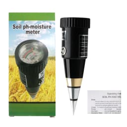 2 in 1 / 4 in 1 Soil Moisture PH Meter Acidity Humidity Tester Metal Sensor Probe 3~8 PH Hygrometer for Planting Garden Garden T
