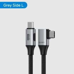 Hagibis USB C to USB C Right Angle Cable 240W 90 Degree Type C Car Fast Charging Cable 80Gbps for Thunderbolt 5 iPhone Macbook