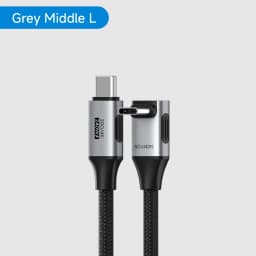 Hagibis USB C to USB C Right Angle Cable 240W 90 Degree Type C Car Fast Charging Cable 80Gbps for Thunderbolt 5 iPhone Macbook