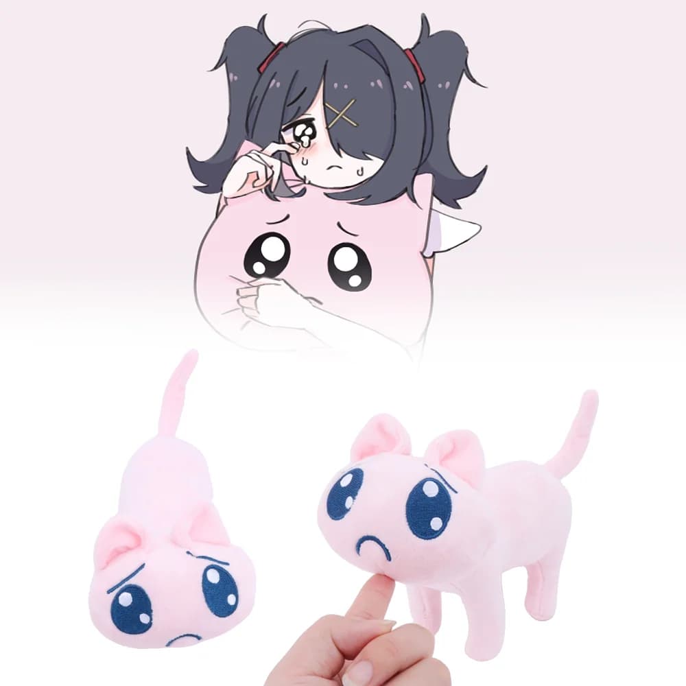 Game Needy Girl Overdose P-chan Plush Toy Soft A P Cat Doll Stuffed Animal for Fans Collectible Kawaii Anime Plushie Gift