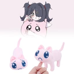 Game Needy Girl Overdose P-chan Plush Toy Soft A P Cat Doll Stuffed Animal for Fans Collectible Kawaii Anime Plushie Gift