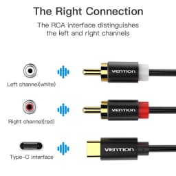 USB C RCA Audio Cable Type-C to 2 RCA Cable 2rca Jack Type C RCA Cable for iPhone Sumsung Xiaomi Speaker Home Theater TV 0.5m 1m
