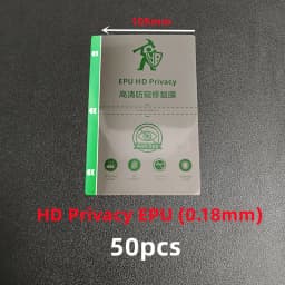 50pcs HD Hydrogel Film For All Phone Protecting Film Cutting Machine Matte/Anti Blue-Ray/UV/Privacy TPU LCD Screen Protector