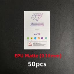 50pcs HD Hydrogel Film For All Phone Protecting Film Cutting Machine Matte/Anti Blue-Ray/UV/Privacy TPU LCD Screen Protector