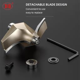 BB Corner Rounding Router Bit Concave Milling Cutter Bullnose Woodworking Tool Round Edge Trimmer Shank 1/2 1/4 Inch