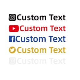 Custom Text Stickers For Instagram Twitter YouTube Facebook and So On Decals car Rear Windshield Motorbike Drop Shipping