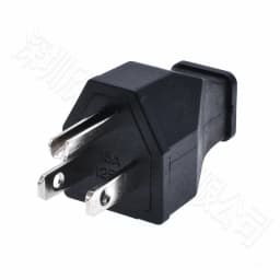Black Copper American 3 Pins Power Plug Elcectrical AC 125V 15A US Power Cord Detachable Industrial Plug Socket