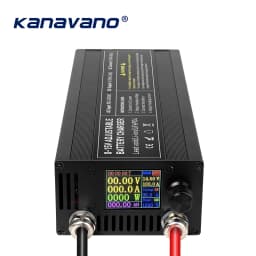 60A100A CC CV Adjustable Battery Charger Power Supply, 0-15V Smart Fast Charger for Li-ion & 14.6V LiFePO4 Battery, 100-240V AC