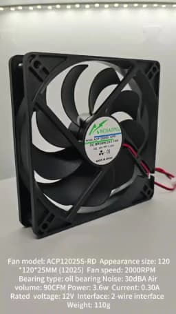 ACP2006 2cm 20mm Fan 20x20x6mm DC5V 12V USB 2pin Micro Cooling Fan for Micro Equipment Purifier Drone