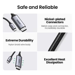 UGREEN USB Type C to HDMI Adapter 4K for TV USB C Cable for PC Macbook Pro iPad Pro Samsung Galaxy Pixelbook Xiaomi USB C HDMI