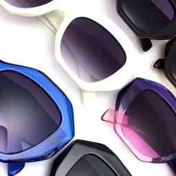 SO&EI Retro Oversized Irregular Polygon Women Sunglasses Fashion Jelly Color Eyewear Shades UV400 Men Gradient Sun Glasses
