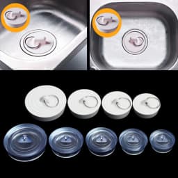 1PC Durable Rubber Kitchen Bath Tub Sink Water Stopper Floor Round Drain Plug Sink Bathtub Drainage Stopper Leakage-proof Plug