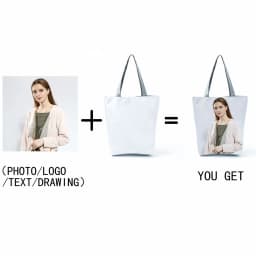 Personal Customize Women Tote Bag With Print Logo Custom Your Pictures Shopping Bags DIY Handbags Shoulder Bags Dropshipping