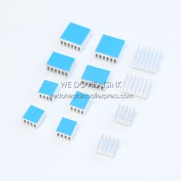 WE DO HEATSINK 4pcs/set Raspberry Pi 4 DIY Heat Sink Aluminum Heatsink Cooler Radiator Kit for Raspberry Pi 4B Heat Dissipation