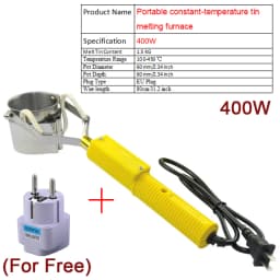 300W/400W/500W Portable Solder Pot Tin Melting Furnace Handheld Adjustable Temperature Control Desoldering Bath Tool