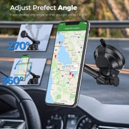 Magnetic Car Phone Mount Universal Suction Cup Car Phone Holder Magnet Mobile Phone Support Stand for iPhone 15 16 17 Samsung