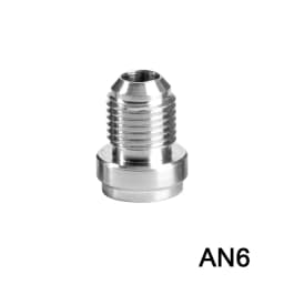 1PCS AN6 AN8 AN10 AN12 AN16 Fitting AN20 Male Billet Stainless Steel Straight Male Weld Fitting Adapter Weld Bung Nitrous