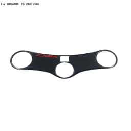 For Honda CBR600 CBR400 F4 F4i 99-07 06 Carbon Fiber 3D Triple Tree Decal Pad Top Clamp Upper Front End Cover Sticker Protector