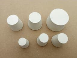 2Pcs 8mm-62mm Tapered Solid Rubber Stopper Plug Pipe Laboratory Test Tube Bungs Seal 15 Assorted Sizes #000 - #12