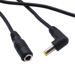 DC Power 4.8mm X 1.7mm Male Right Angle To 4.8mm X 1.7mm Female Extension Adapter Connector Cable Cord