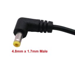 DC Power 4.8mm X 1.7mm Male Right Angle To 4.8mm X 1.7mm Female Extension Adapter Connector Cable Cord