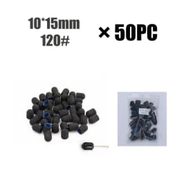 50pcs Nail Sanding Bands Caps With Mandrel Pedicure Manicure Remove Dead Skin Polishing Foot Care Clean Cuticle Accessories