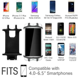 Universal Silicone Bike Bicycle Phone Holder Mobile Phone Motorcycle Handlebar Bracket Stand for iPhone 16 17 Pro Max Xiaomi