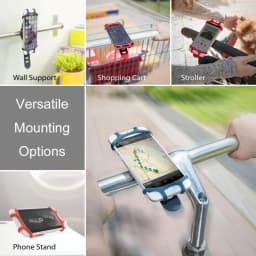 Universal Silicone Bike Bicycle Phone Holder Mobile Phone Motorcycle Handlebar Bracket Stand for iPhone 16 17 Pro Max Xiaomi
