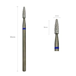 HYTOOS Cuticle Carbide Nail Bit 3/32" Rotary Carbide Burr Milling Cutter For Manicure Nails Accessories Tool