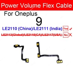 For Oneplus 1+ 9 9 Pro 9R 9RT On Off Power Volume Side Buttons Volume Power Keys Flex Ribbon Replacement