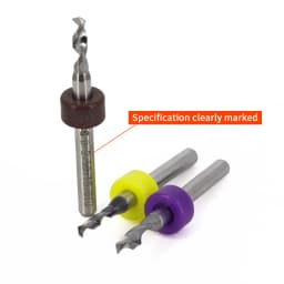 10/30/50Pcs Carbide PCB Drill Bits 3.175 Shank Mini CNC Drilling Bit Set Micro Engraving Drills For PVC Acrylic Circuit Board