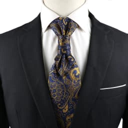 Luxury Men‘s Paisley Tie Red Black Blue Tuxedo Vest Ascots Neck Tie Tied Knot For Business Wedding Party Gentleman Accessories