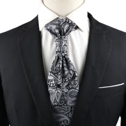 Luxury Men‘s Paisley Tie Red Black Blue Tuxedo Vest Ascots Neck Tie Tied Knot For Business Wedding Party Gentleman Accessories