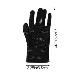 1Pair Fashion Women Lace Gloves Elastic Spring Summer Sunscreen Short Fingerless Driving Gloves Half Finger Mittens