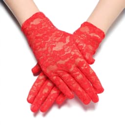 1Pair Fashion Women Lace Gloves Elastic Spring Summer Sunscreen Short Fingerless Driving Gloves Half Finger Mittens