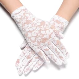 1Pair Fashion Women Lace Gloves Elastic Spring Summer Sunscreen Short Fingerless Driving Gloves Half Finger Mittens