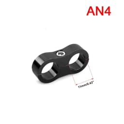 Universal AN4 AN6 AN8 AN10 Car Billet Oil Fuel Water Hose Tube Seprator Bracket Divider Clamp Line Separator Aluminum