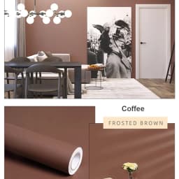 Waterproof Self-Adhesive Bedroom Warm Wallpaper Pure Gray Wall Stickers Student Dormitory Decoration Furniture Renovation Film