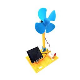 2 in 1 Solar and Wind Energy Powered Fan Model DIY Kit Science Experiment Toys for Children Hand-assembled Education Gift